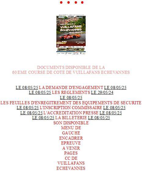 Acceuil coourse de cote de vuillafans echevannes
