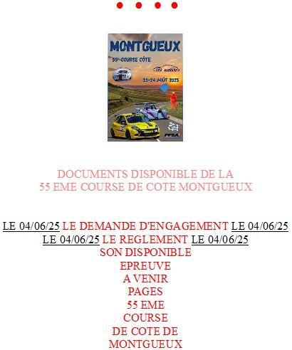 Acceuil course de cote de montgueux 1