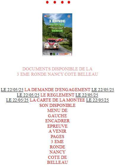 Accueil ronde nancy cote belleau 1
