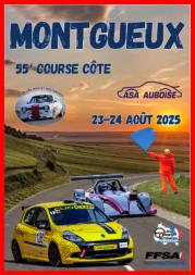 Affiche course de cote de montgueux rouge