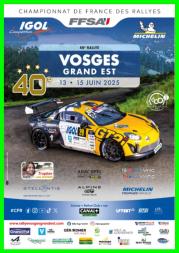 Affiche rallye vosges grand est verte
